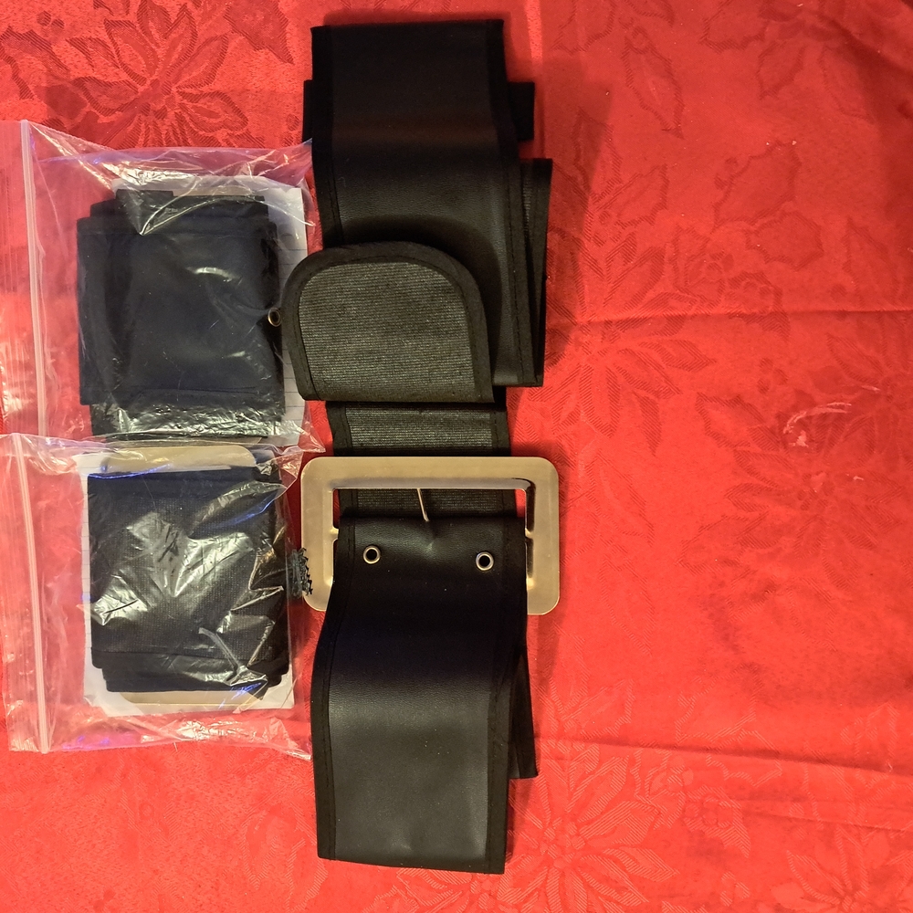Black Men's Santa Claus Belts